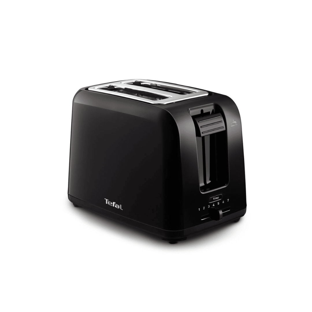 Tefal Vita 2-Slot Toaster Black with Bun Warmer TT1A2810