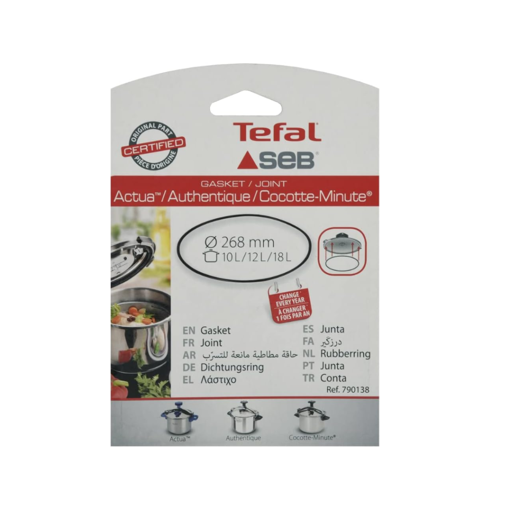 Tefal Authentique Pressure Cooker Gasket 10, 12 and 18 L (790138)