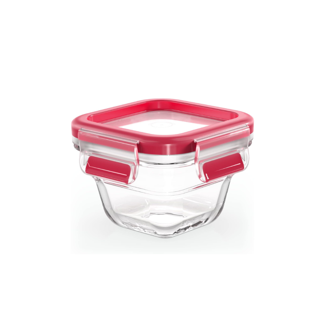 Tefal Masterseal Glass Square Food Storage Container 0.18-0.8L