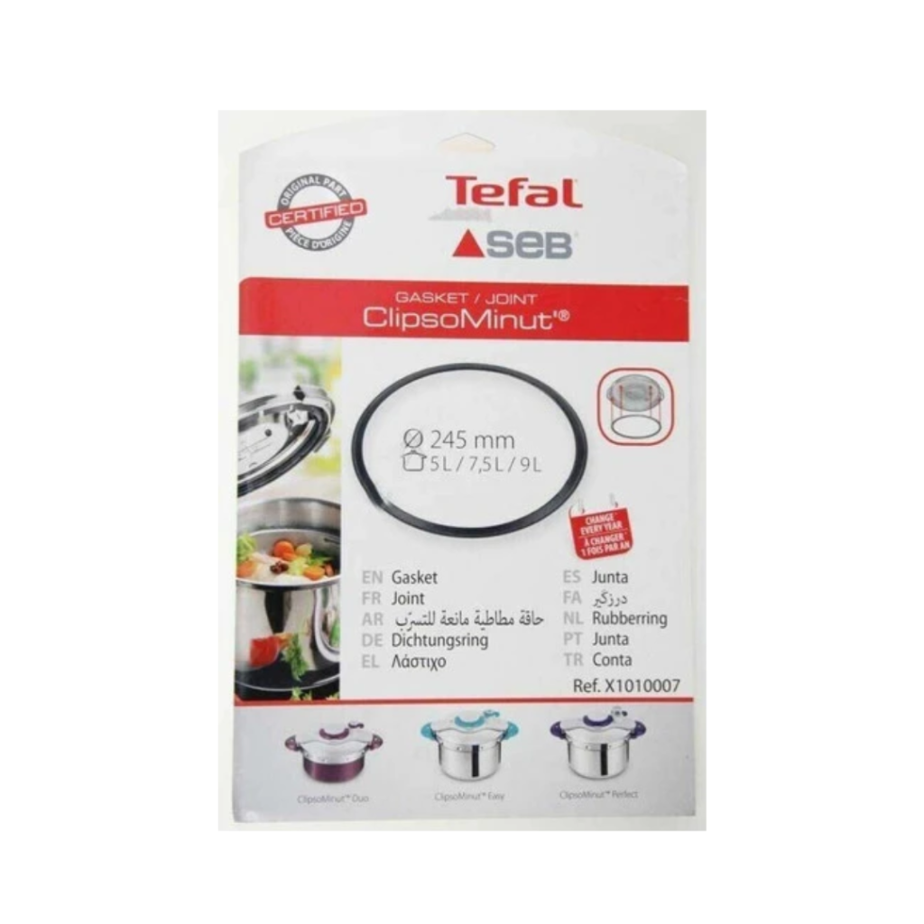Tefal Clipso Minut Pressure Cooker Gasket 5, 7.5 and 9 L (X1010007)